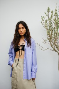 Backstage at Saks Pott RTW Spring 2022.