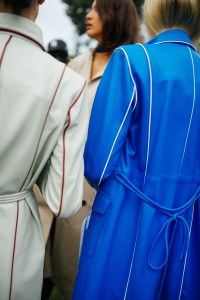 Backstage at Saks Pott RTW Spring 2022.