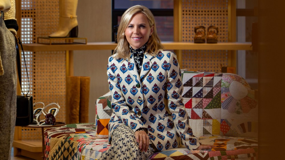 Tory Burch in her new store on Mercer Street in New York City.