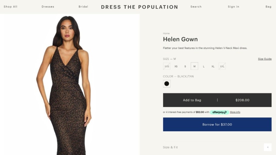 Women's fashion brand Dress the Population announced a partnership with CaaStle, enabling shoppers to borrow evening and bridal dresses.