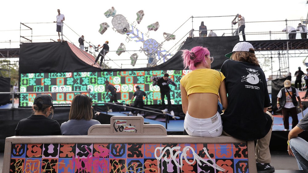 Guess turned space outside of its Downtown Los Angles headquarters into a skate park last weekend with Babylon LA.