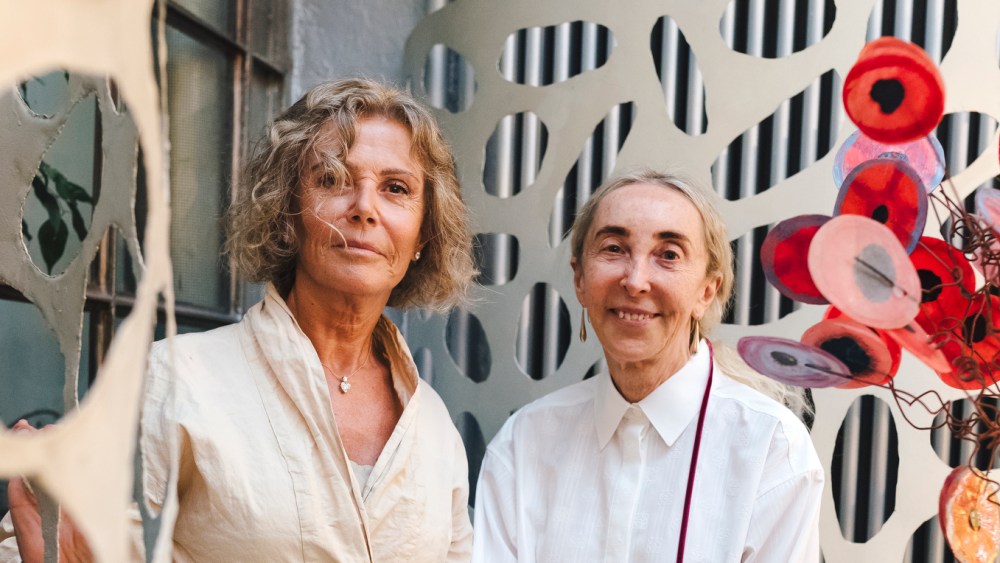 Tiziana Fausti and Carla Sozzani