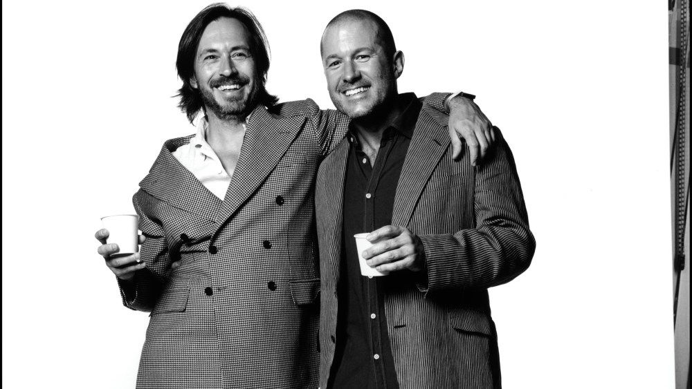 Marc Newson and Jonathan Ive in 2010.