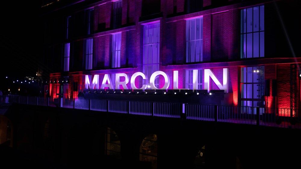 Marcolin's set up at the Triennale museum in Milan.