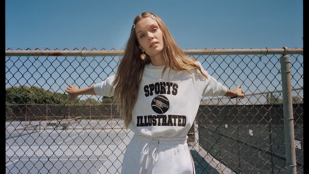 Josephine Skriver in a look from the Nasty Gal x Sports Illustrated line.