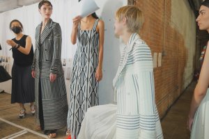 Backstage at Gabriela Hearst RTW Spring 2022