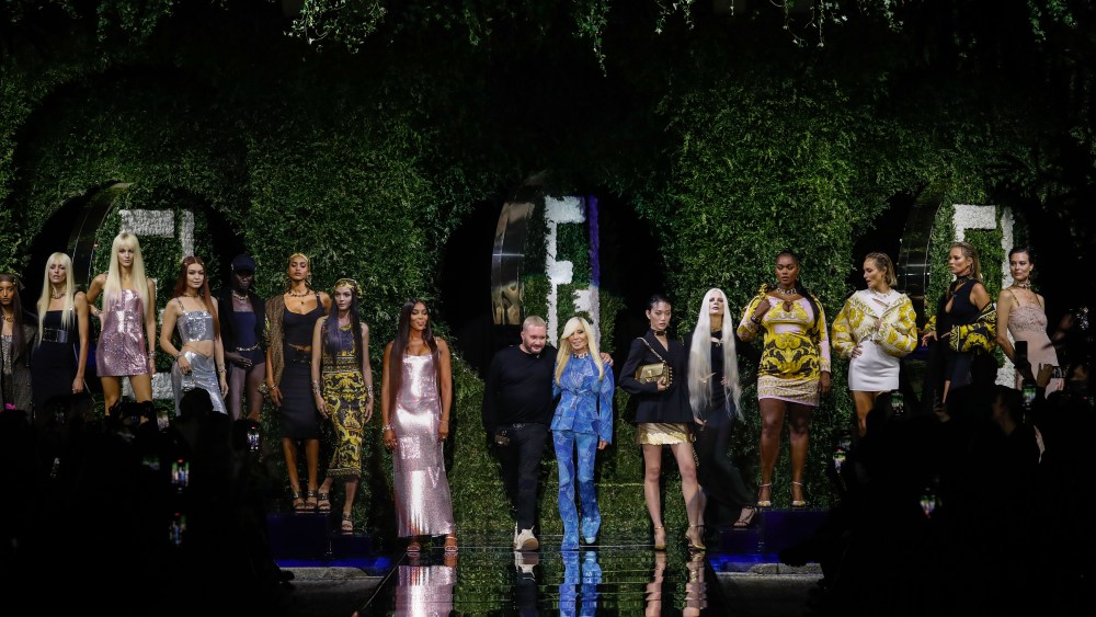 The finale at the Versace X Fendi Collaboration Pre-Fall 2022.
