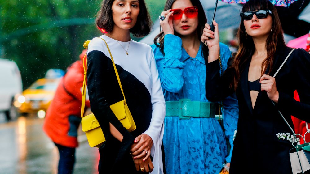 Street style, Babba Rivera, Dylana Lim Suarez and Natalie Lim Suarez arriving at Carolina Herrera spring summer 2019 ready-to-wear show, held at New York Historical Society, in New York, USA, on September 10th, 2018. Photo by Marie-Paola Bertrand-Hillion/Abaca/Sipa USA(Sipa via AP Images)