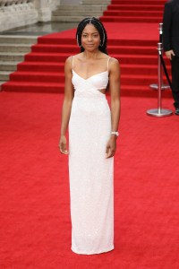 Naomie Harris poses for photographers upon arrival for the World premiere of the new film from the James Bond franchise 'No Time To Die', in London Tuesday, Sept. 28, 2021. (Photo by Vianney Le Caer/Invision/AP)