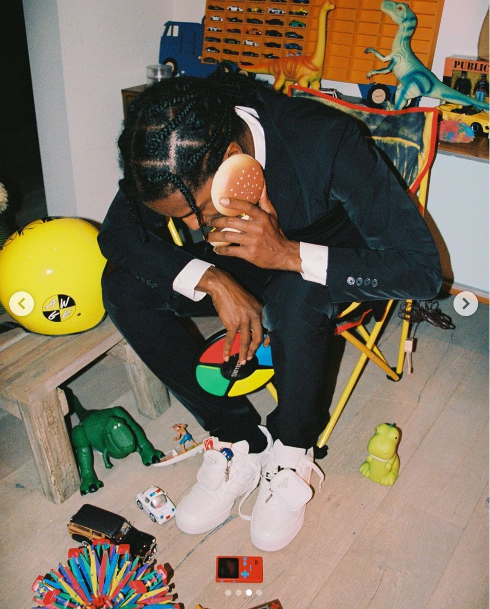 A$AP Rocky teased an upcoming collaboration between Adidas and Prada on Instagram