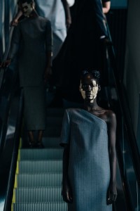 Backstage at Thom Browne RTW Spring 2022
