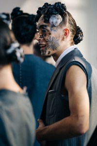 Backstage at Thom Browne RTW Spring 2022