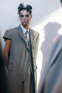 Backstage at Thom Browne RTW Spring 2022