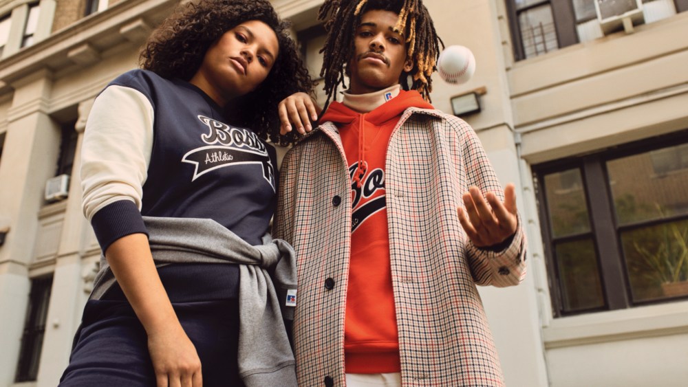 The Boss x Russell Athletic capsule collection for spring 2022.
