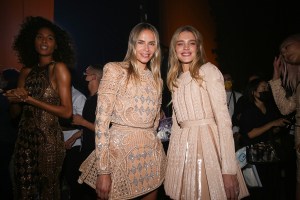 Backstage at Balmain RTW Spring 2022