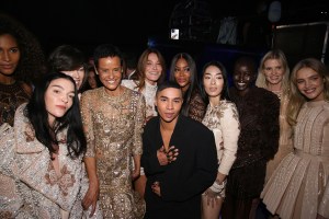 Backstage at Balmain RTW Spring 2022