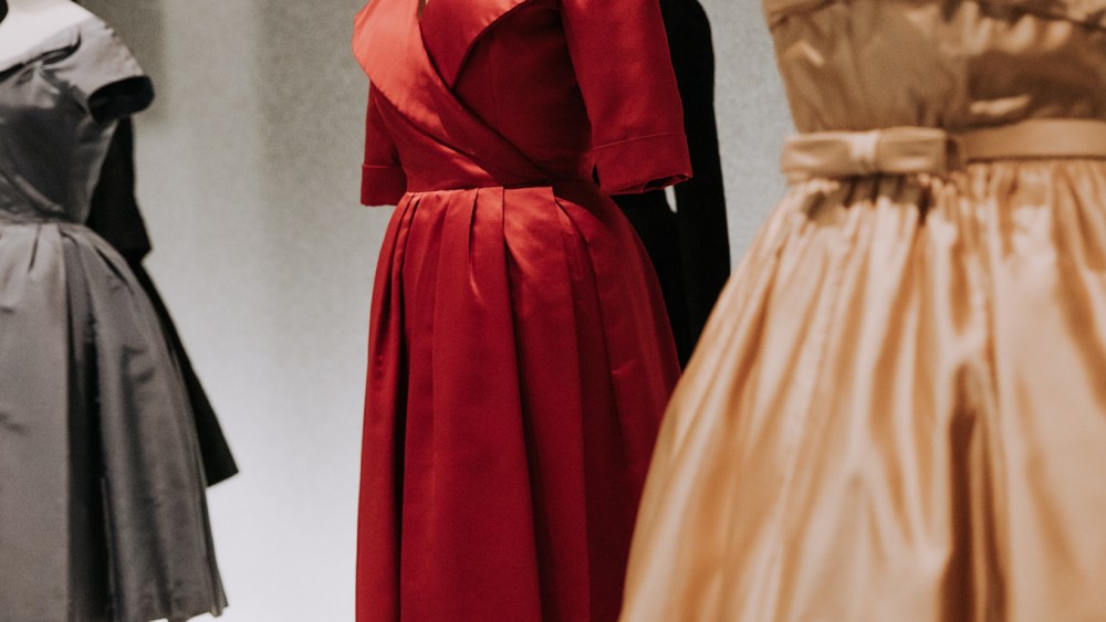 Looks from the Christian Dior New York collection produced in New York for an American audience starting in 1948. 