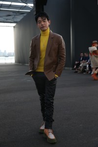 Eric Nam in the front row at Coach  RTW Spring 2022