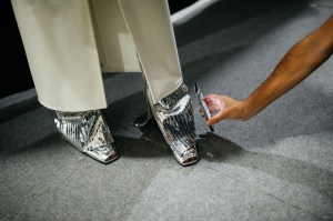 Backstage at Courrèges RTW Spring 2022