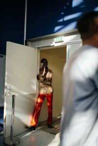 Backstage at Kenneth Ize RTW Spring 2022