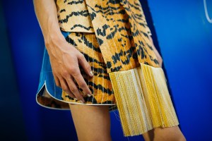 Backstage at Kenneth Ize RTW Spring 2022