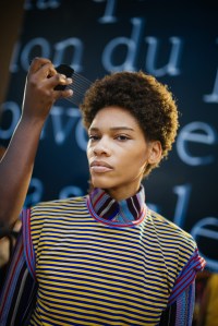 Backstage at Kenneth Ize RTW Spring 2022