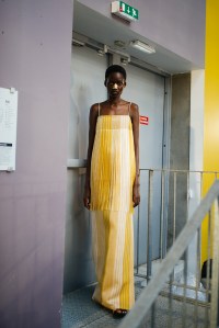 Backstage at Kenneth Ize RTW Spring 2022
