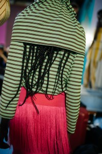 Backstage at Kenneth Ize RTW Spring 2022
