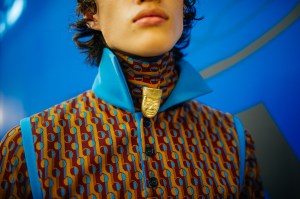 Backstage at Kenneth Ize RTW Spring 2022