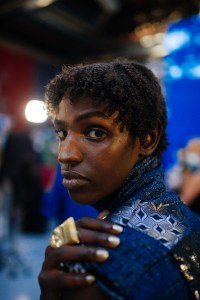 Backstage at Kenneth Ize RTW Spring 2022