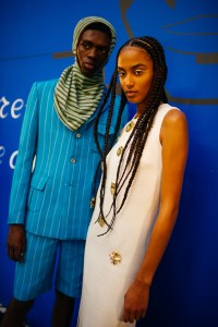 Backstage at Kenneth Ize RTW Spring 2022