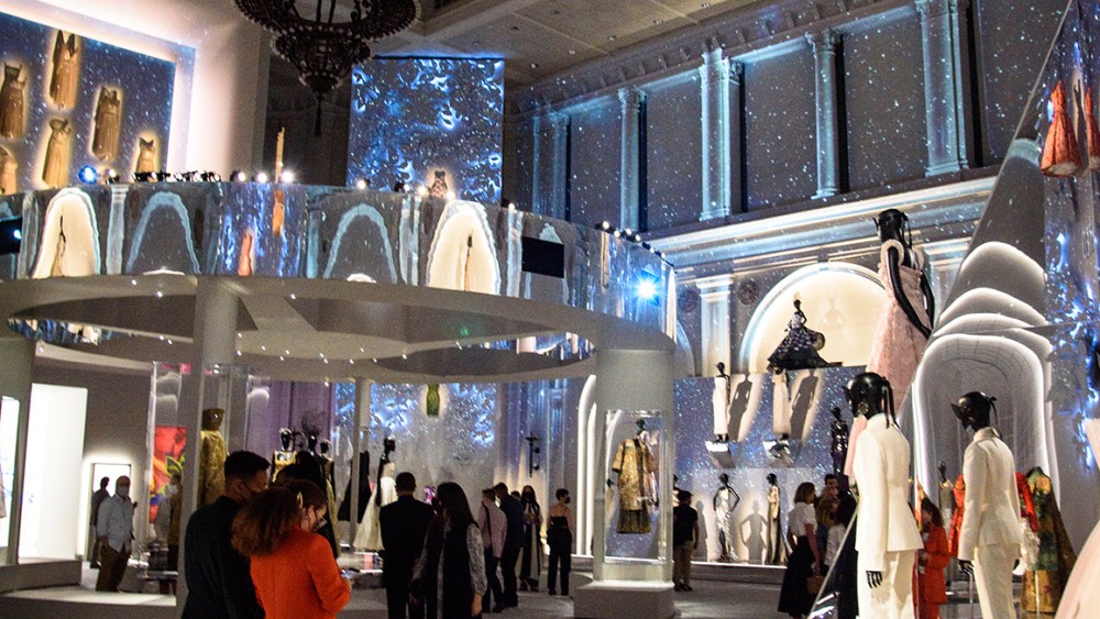 The scene at the Dior exhibit.