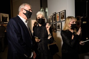 The scene at the Dior exhibit.