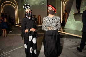 The scene at the Dior exhibit.
