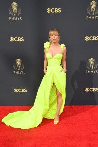 Kaley Cuoco at the 73rd Primetime Emmy Awards held at L.A. Live on September 19, 2021.