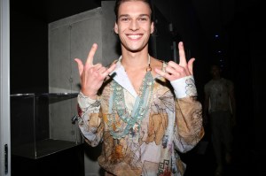 Backstage at Emporio Armani RTW Spring 2022
