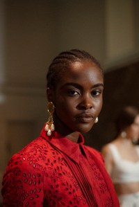 Backstage at Erdem RTW Spring 2022