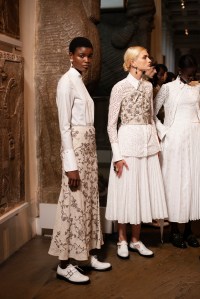 Backstage at Erdem RTW Spring 2022