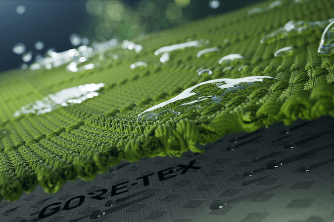 A glimpse of the ePE for Gore-Tex.