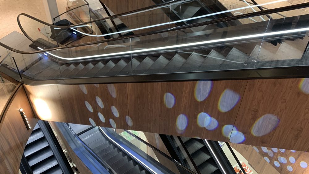 Going up: The new spiral elevator at the KaDeWe.