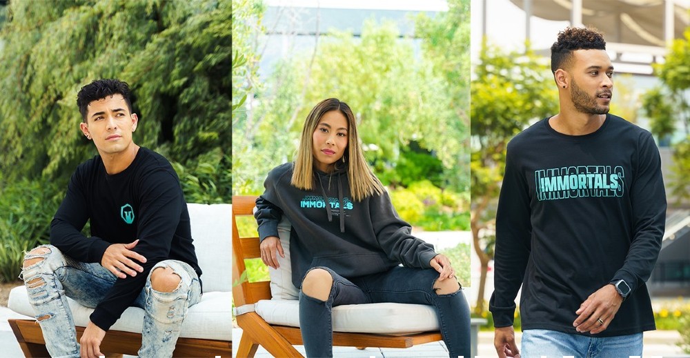 Esports team Immortals launched a new at-cost apparel collection with We are Nations