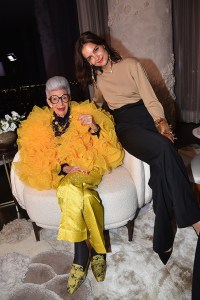 Iris Apfel and Katie Holmes