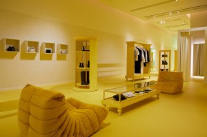 The Jil Sander pop-up shop in Soho.