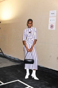 Backstage at Jil Sander RTW Spring 2022