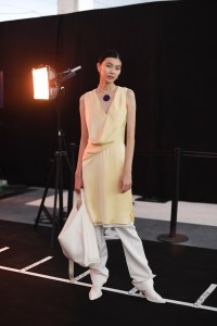 Backstage at Jil Sander RTW Spring 2022