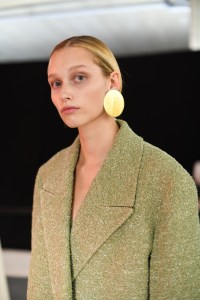 Backstage at Jil Sander RTW Spring 2022