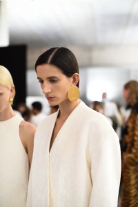 Backstage at Jil Sander RTW Spring 2022