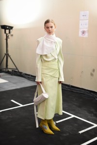 Backstage at Jil Sander RTW Spring 2022