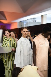 Backstage at Jil Sander RTW Spring 2022