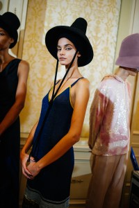 Backstage at Koché RTW Spring 2022